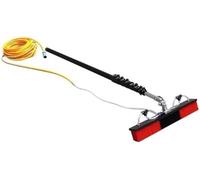 Kit de Nettoyage de Vitres Professionnel Avec Perche à Eau, Brosse Orientable à 180° Et Tuyau de 35 Cm, IdéAl pour Les Toitures de VéRandas, Les Panneaux Solaires et Les FaçAdes(18FT/5.4M)