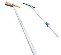 Kit de nettoyage de vitres télescopique professionnel - Nettoyant for vitres sans traces avec manche en aluminium réglable for la maison 1 pièce(2.4m)