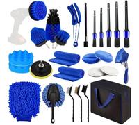 Kit de nettoyage de voiture | Kit de nettoyage multifonction pour véhicule - Multifonctionnel pour l'intérieur et l'extérieur Kit de lavage de voiture