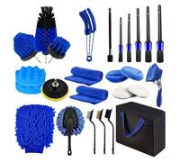 Kit de nettoyage de voiture, produit de nettoyage de voiture, kit d'intérieur de véhicule, kit de lavage multifonction intérieur et extérieur pour l'utilisation des garages pour les voyages à domicile