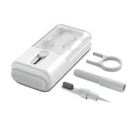 Kit de Nettoyage D'écouteurs Multifonction Blanc Brosse Télescopique | Abs, Nylon, PC et Chiffon Inclus, pour Ports de Charge, Clavier et Entretien Électronique