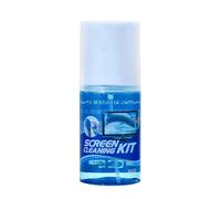Kit de nettoyage d'écran en spray - 200 ml - Solution de nettoyage d'affichage avec chiffon en microfibre, liquide polonais pour ordinateur portable, écran TV - Élimination de la poussière sans