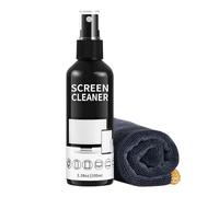 Kit de Nettoyage d'écran en Spray de 100 ML et Chiffon en Microfibre - Liquide de Nettoyage pour téléviseur, Ordinateur, Ordinateur Portable