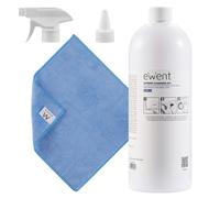 Kit de Nettoyage d'Écrans Ewent 1L + Chiffon en Microfibre 30x30cm Bleu