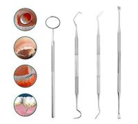Kit de nettoyage dentaire INF - 4 outils en acier inoxydable