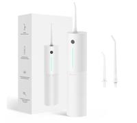 Kit de nettoyage dentaire portable sans fil rechargeable IPX7 pour ponts dentaires (blanc)