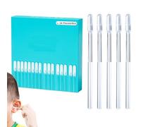 Kit de nettoyage des oreilles collantes - 24 pièces, outil adhésif lavable et réutilisable, outil adhésif sûr, oreille, pointe souple, poignée confortable | Soins personnels d'hygiène quotidienne