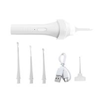 Kit de Nettoyage des Oreilles, Nettoyeur Auriculaire Électrique Réutilisable Avec Lumière, Accessoire De Soins Personnels Pour Retrait Du Cérumen Impacté Pression Démangeaisons Oreille Maison Voyage