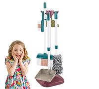 Kit de Nettoyage Domestique, 12 pièces Kit Menage Enfant Jouet, Kit de Nettoyage pour Enfa NTS, Aspirateur Enfant Jouet pour Les Tout Petits Comprennent Balai Vadrouille Plumeau Pelle Brosses Chiffon