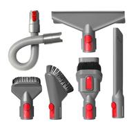 Kit de nettoyage domestique pour aspirateur Dyson V7 V8 V10 V11 V15 Absolute Animal Motorhead, tuyau d'extension flexible, outil de matelas, brosse rigide, fixation à poils doux et suceur plat