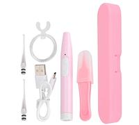 Kit de nettoyage d'oreille rechargeable par USB avec lumière LED, kit d'outils de nettoyage pour enlever le cérumen, tête souple, nettoyage en douceur, accessoires complets