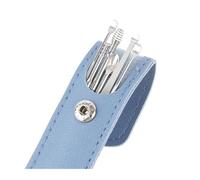 Kit de nettoyage d'oreilles en 6 pièces : curette spirale à 360°, acier inoxydable(Blue)