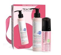 Kit de nettoyage double - Huile de lait de pêche + mousse phosphorescente à thé 50 ml