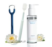 Kit de nettoyage efficace pour la langue et la muqueuse bucco-dentaire pour adultes - Le nettoyeur de langue ergonomique favorise une haleine plus fraîche, solution douce pour nettoyer la muqueuse