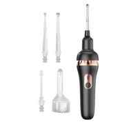 Kit de nettoyage électrique pour oreilles avec grattoir et fonction d'aspiration - Outil de précision réutilisable pour enlever le cérumen - Pour adultes et