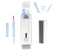 Kit de nettoyage électronique 7 en 1 - Kit de nettoyage de clavier, outil de nettoyage portable multifonction pour écran PC, écouteurs, ordinateur, écouteurs Bluetooth (avec liquide de nettoyage)