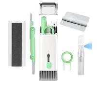 Kit de nettoyage électronique 7 en 1 - Nettoyeur de clavier, kit de nettoyage pour ordinateur portable avec brosse, nettoyant électronique pour Airpods Pro/ordinateur portable/téléphone/écran (donner