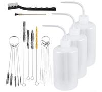 Kit de nettoyage en spray 24 pièces avec 3 flacons et 21 brosses pour un nettoyage complet des buses de pulvérisation et des pièces mécaniques