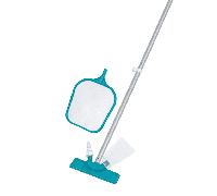 Bestway Kit d’entretien de piscine avec aspirateur et épuisette AquaClear