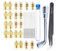 Kit De Nettoyage Et Buse D'imprimante 3d, 22 Pièces, Pincettes, Clé Pour Buse, Kit D'accessoires D'imprimante 3d