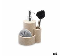 Kit de nettoyage et de rangement Kinvara 92295 Jaune Plastique Polyrésine 14 x 18,5 x 12 cm Cuisine (12 unités)