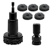 Kit de nettoyage et de réparation de roues comprenant 5 entretoises, un outil de nettoyage de moyeu de roue, un décapant rapide pour goujons et rotors de roue, compatible avec perceuse électrique ou