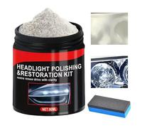 Kit De Nettoyage Et Restauration Phares - 80ml Poudre de Polissage pour Verre de Véhicule,Kit De Restauration Lampes,pour Véhicules Automobile Camion SUV Pare-brise Maison Cuisine Salle de Bain