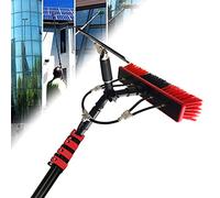 Kit de nettoyage extensible de 9 m pour panneaux solaires et systèmes photovoltaïques - Comprend une brosse et une barre pour des solutions de nettoyage à grande portée