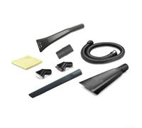 Kit de nettoyage intérieur de voiture - Accessoires pour aspirateur avec suceur plat, tube de 1,5 m, brosses à poils durs et souples pour Karcher 2.863-304.0 (8 pièces)