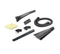 Kit de Nettoyage intérieur de Voiture avec Tube d'extension, Embout Plat, Brosse d'aspiration, Chiffon en Microfibre Compatible avec 2.863-304.0 (Ensemble de 7 pièces)(8-Piece Set)