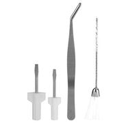 Kit de Nettoyage Machine à Coudre, Accessoires Entretien Couture 4 pièces, Pince Brosse Double Tête Tournevis, pour Maintenance Appareil