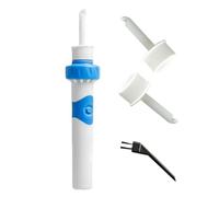 Kit De Nettoyage Manuel Des Oreilles - Dissolvant De Cérumen À Une Main, Système De Rinçage En ABS, Embout En Silicone Souple De 2,5 X 12,5 Cm | Outil De Nettoyage Des Oreilles À Domicile