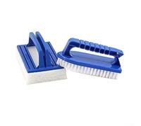 Kit de nettoyage multi-surfaces pour piscines et spas avec brosse longue portée de 145 cm et éponge détaillée pour enlever la saleté