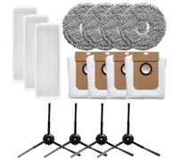 Kit de nettoyage multi-usage pour Conga 13090 Spin Revol Home avec filtres, serpillères, sacs à poussière et brosses latérales