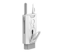 kit de nettoyage multifonctionnel 8 en 1 pour casque, touche de clavier, nettoyeur d'écran mobile extracteur combinaison de nettoyage anti-perte intégrée pour écouteurs, téléphones portables, appareil