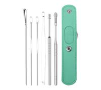 Kit de Nettoyage Oreille - Outil d'élimination du Cérumen pour Chiens et Hommes, Nettoyant Oreille Acier Inoxydable, Nettoyeur Oreille Électrique avec Spray & Aspirateur, Kit Complet pour