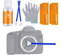 Kit De Nettoyage Photo 16 Écouvillons De 16Mm Pour Capteur Aps-C Gants Anti-Statique 20Ml Liquide Nettoyant Pour Objectif Écran Appareil Photo[Camera4080]