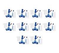 Kit de Nettoyage Piscine 10PCS - Aspirateur Durable avec poignée Robuste | Outil de nettoyage haute qualité avec poignée solide, idéal pour éliminer efficacement saletés et débris dans piscines et éta