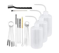 Kit de nettoyage portable par pulvérisation de 24 % comprenant 4 bouteilles de lavage et 21 pinceaux pour un entretien efficace de la peinture