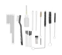 Kit de Nettoyage pour aérographe, Outil de Nettoyage par pulvérisation, Ensemble Complet avec Bouteille de Lubrification, brosses, Aiguilles, Accessoires pour l'entretien du