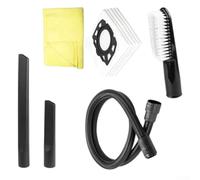 Kit de nettoyage pour aspirateurs Karcher WD2 WD3 MV2 avec extension de tuyau, suceur plat, brosse d'ameublement, chiffon en microfibre, sacs à poussière
