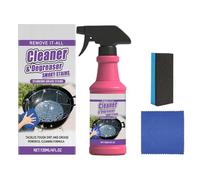 Kit De Nettoyage Pour Barbecue - Nettoyant Barbecue En Spray Ultra-résistant 120 ml | Spray Dégraissant Pour Gril À Action Rapide Avec Éponge Et Chiffon Pour Grilles, Plaques De Cuisson