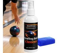 Kit de nettoyage pour boule de bowling - Spray de polissage avec serviette en microfibre, ensemble d'accessoires de bowling de base pour l'entretien du matériel, élimine la saleté d'huile, restaure la