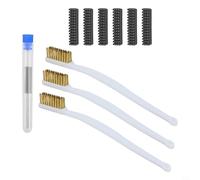 Kit de nettoyage pour buse d'imprimante 3D pour Bambu Lab A1, contient des aiguilles en acier inoxydable de 0,4 mm et une brosse en silicone pour une qualité d'impression optimale