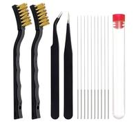 Kit de nettoyage pour buses d'imprimante 3D avec aiguilles de nettoyage de 0,4 mm, ensemble de nettoyage de buses d'imprimante 3D, accessoires d'impression 3D avec aiguilles de nettoyage de 0,4 mm