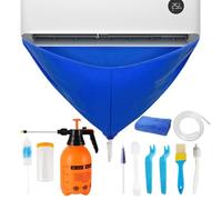 Kit de nettoyage pour climatiseur - 1 kit de nettoyage pour climatiseur - Housse imperméable pour climatiseur - Protection murale anti-poussière pour la maison