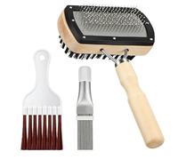 Kit de nettoyage pour climatiseur - Kit de brosse de nettoyage pour coil de réfrigérateur - Réutilisable AC - Avec peigne fin à condensateur - Kit de brosses à air en acier inoxydable