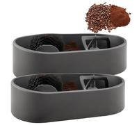 Kit de nettoyage pour dosettes de café, kit de nettoyage pour machines à expresso électriques, équipé d'un support stabilisateur et d'une brosse de nettoyage en profondeur, compatible avec les dosett