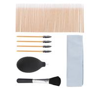 Kit de Nettoyage pour Écouteurs, Mini Brosse, Chiffon, Coton | Soufflet D’air Léger, Poils Non Perdants, pour Ports de Charge, Clavier et Boîtier D’écouteurs
