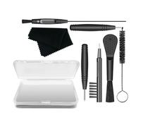 Kit de nettoyage pour écouteurs : nettoyeur d'amplificateurs auditifs, ensemble de brosses de précision, rangement d'outils d'entretien des écouteurs, lingettes sèches, appareil